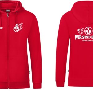 Wir sind Betze WSB Sweatjacke in rot und schwarz